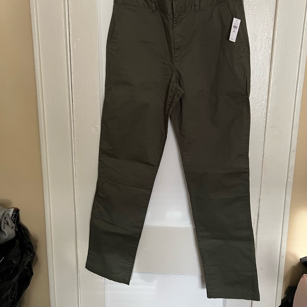 New - Olive Green - size 12 ** Tall ** girlfriend khakis